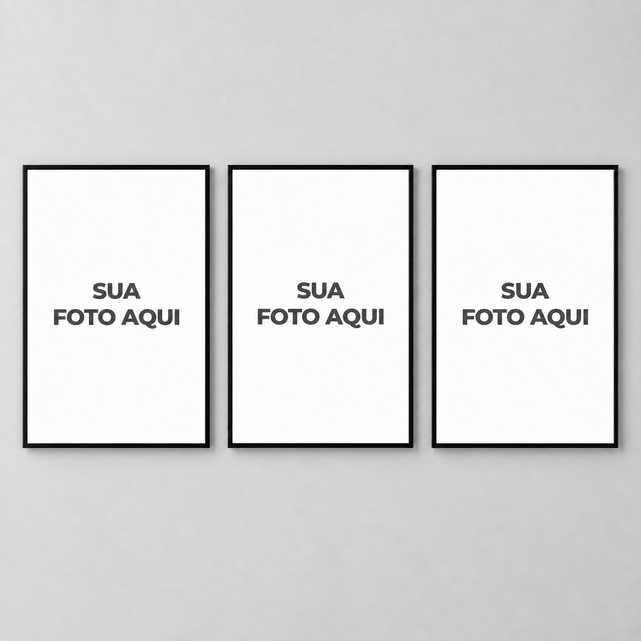 TRIO DE QUADROS PERSONALIZADOS
