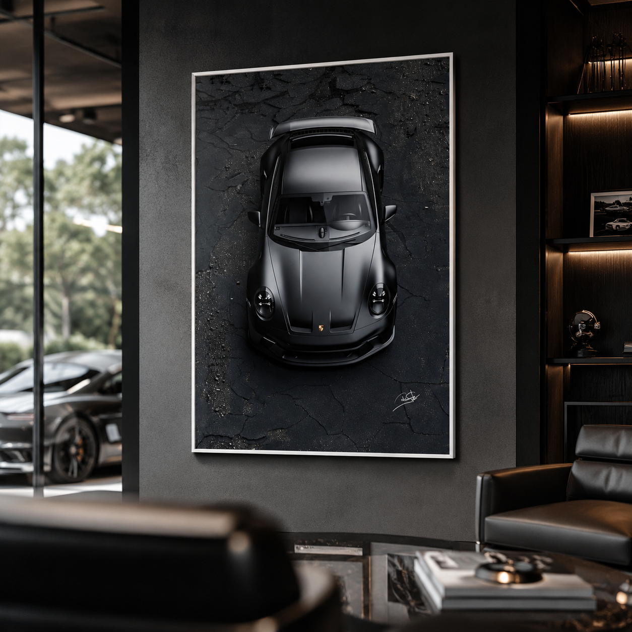 Quadro Porsche Black