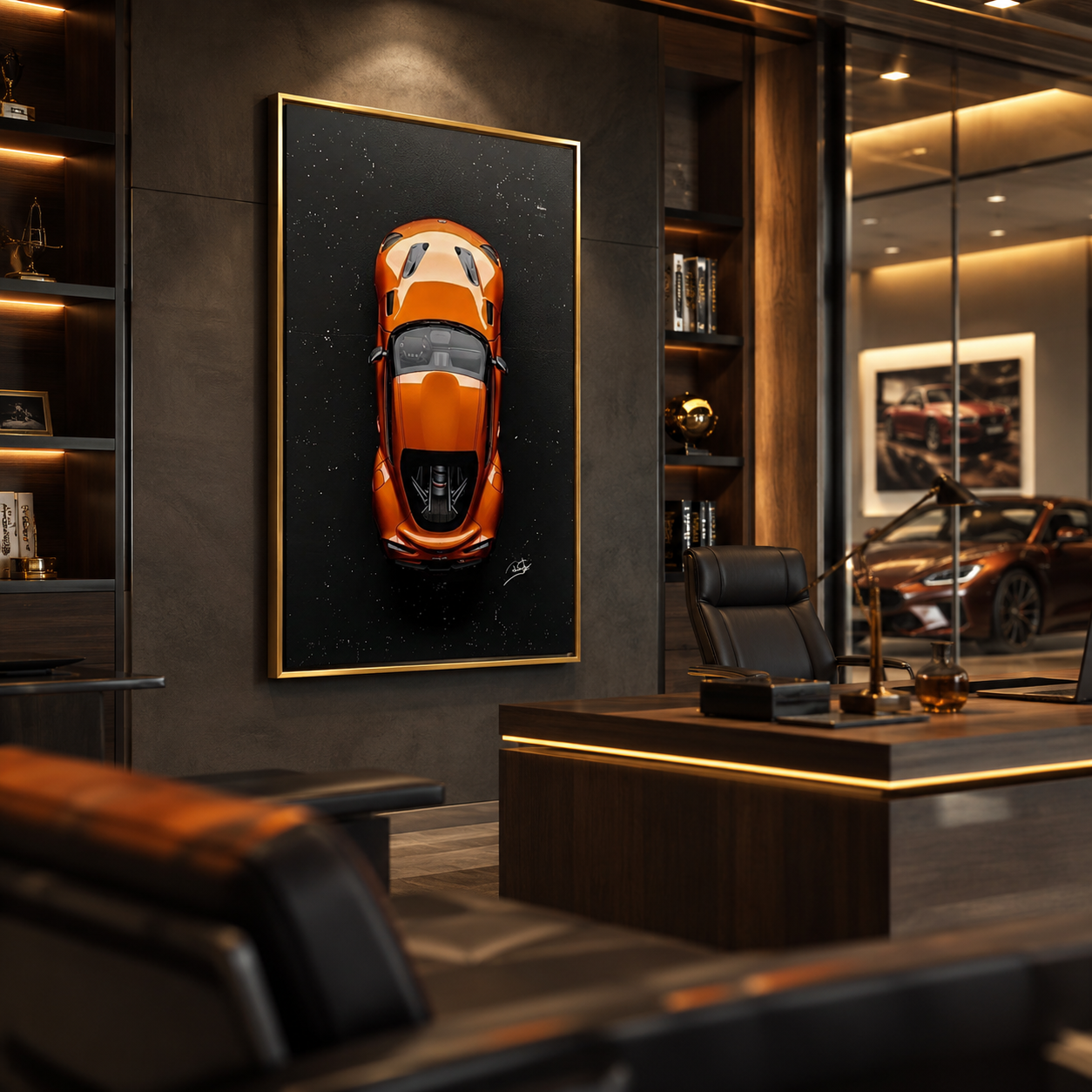 Quadro Toyota Supra Orange