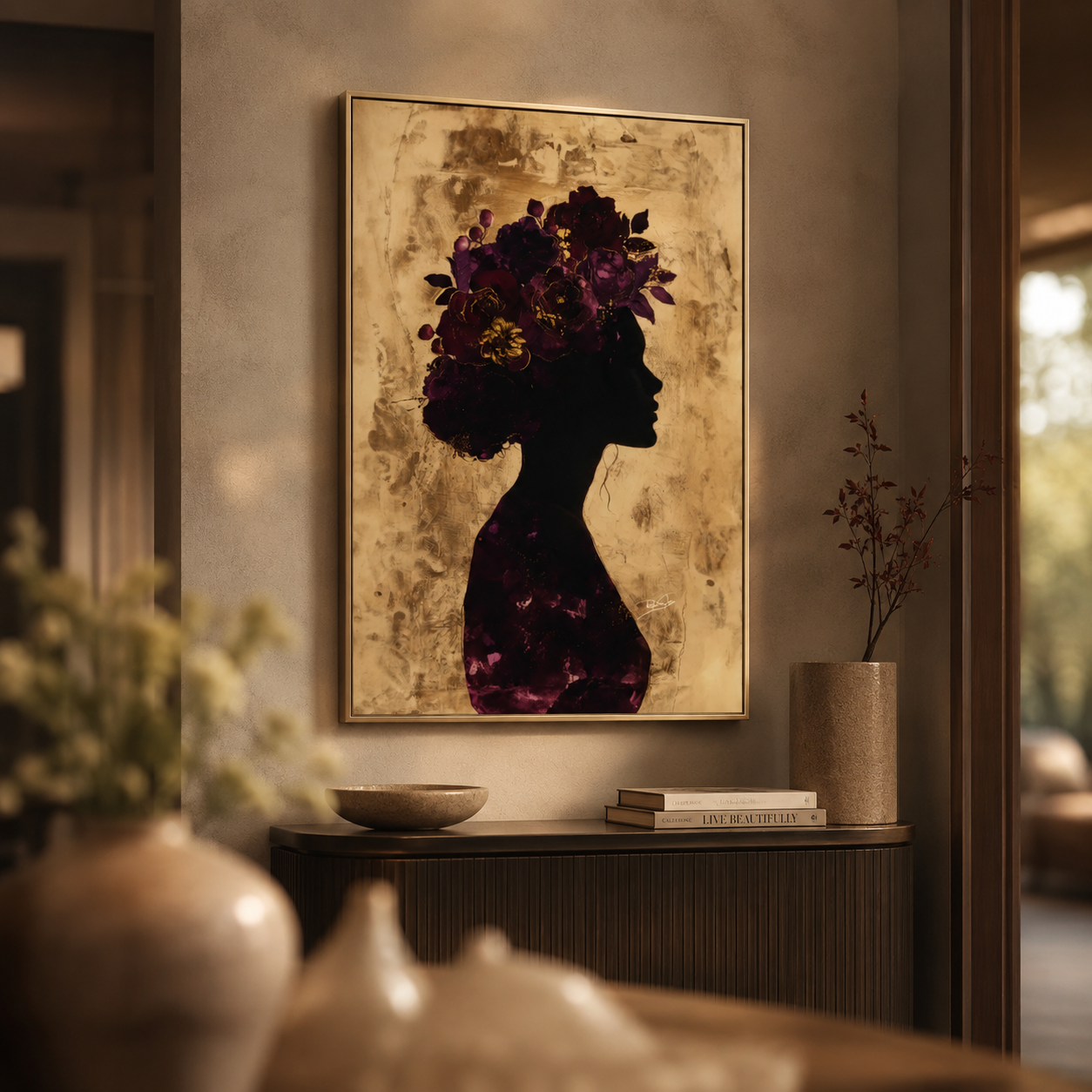 Quadro Woman Silhueta