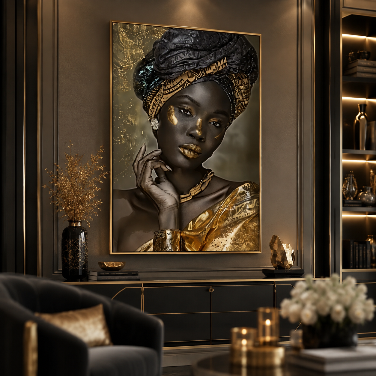 Quadro Negra Turbante