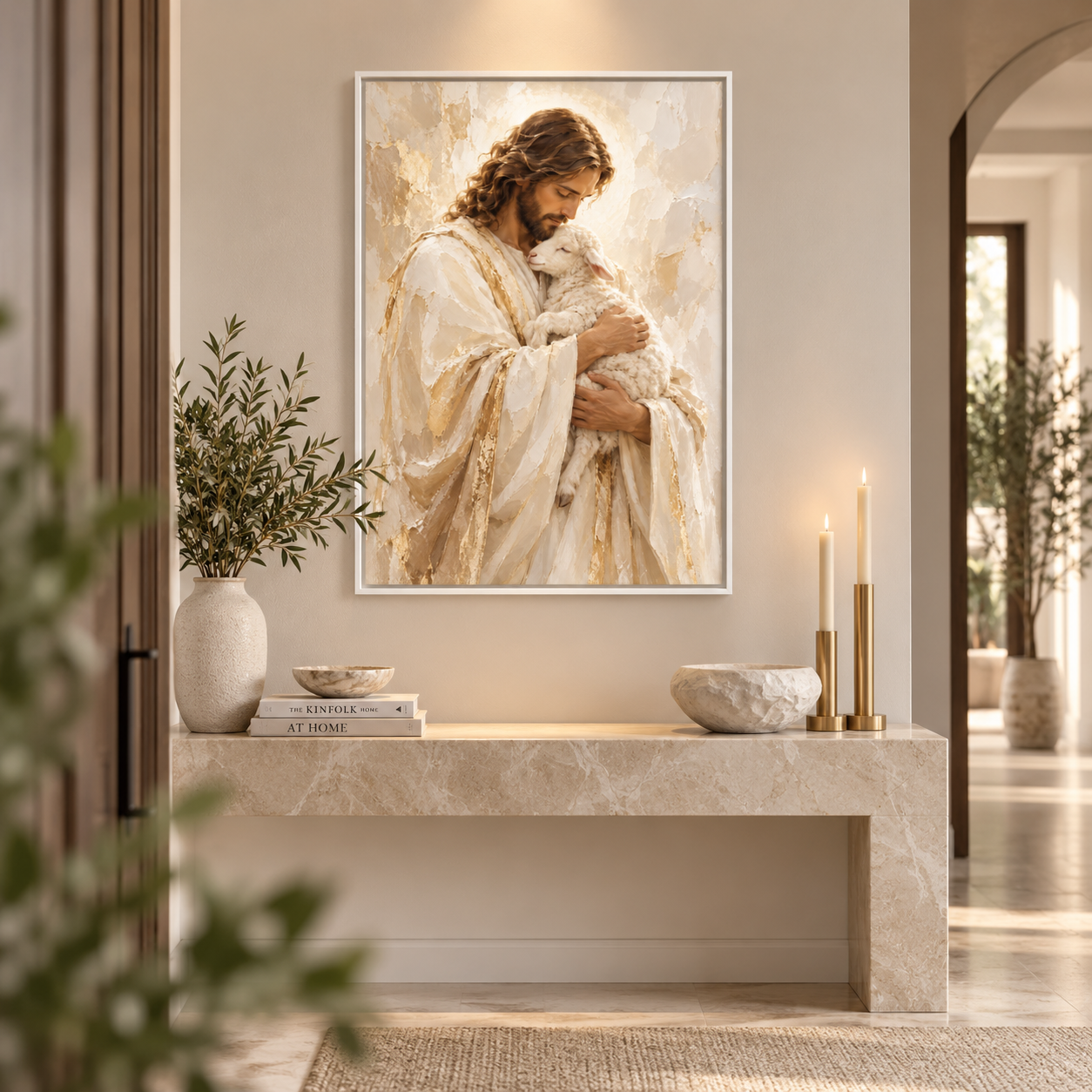 Quadro Jesus E A Ovelha Encontrada II