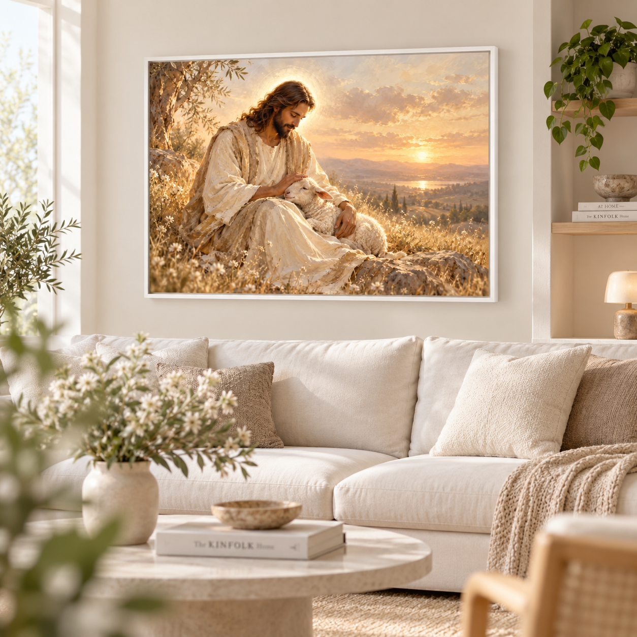Quadro Jesus E A Ovelha Encontrada