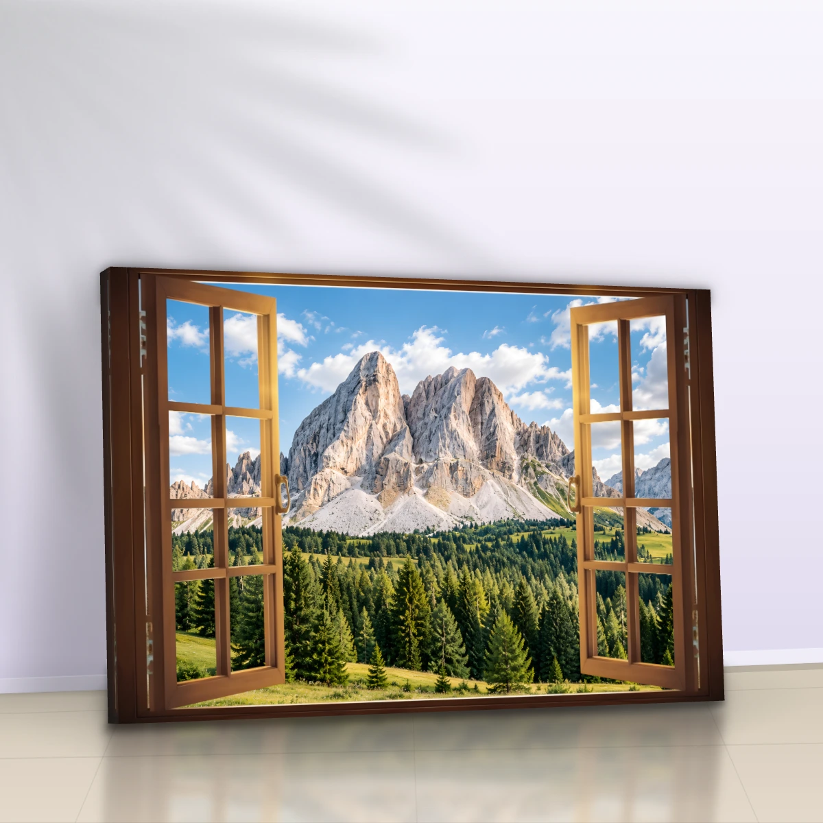 Quadro Sala Janela Vista Montanhas