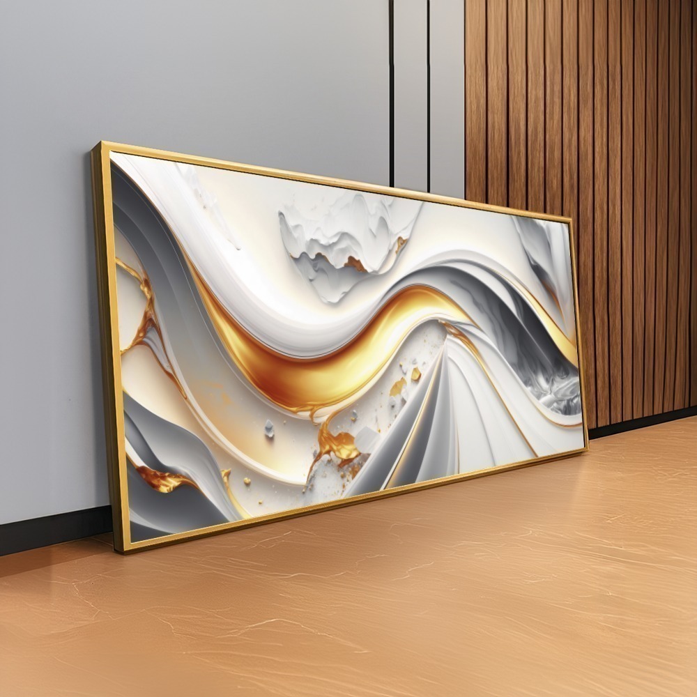 Quadro Abstrato Curling