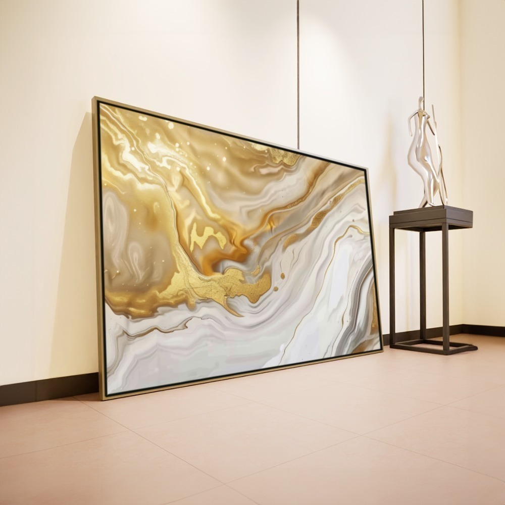 Quadro Abstrato Gold Ii