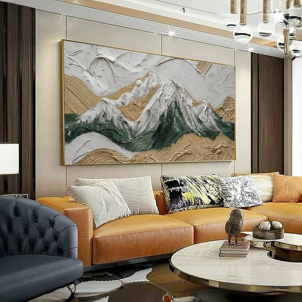 Quadro Abstrato Montanhas