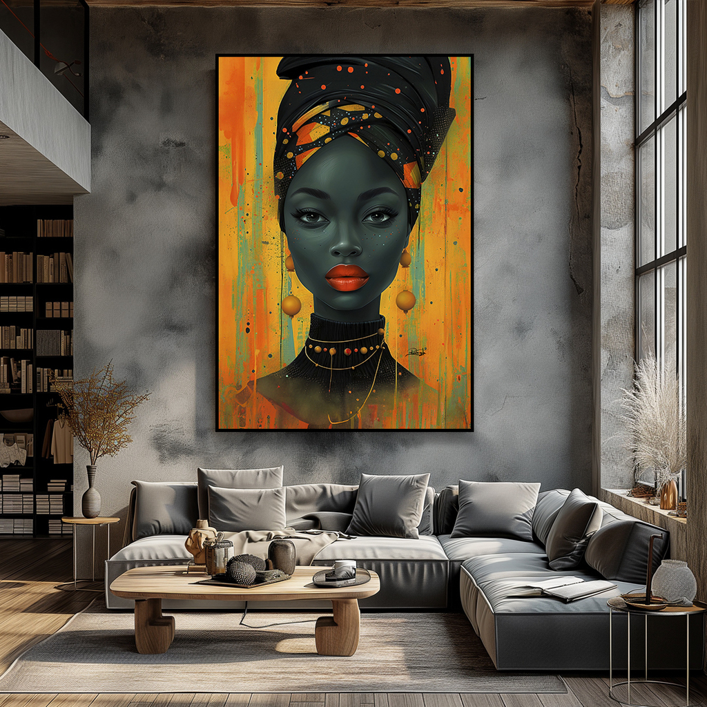 Quadro Black African Woman