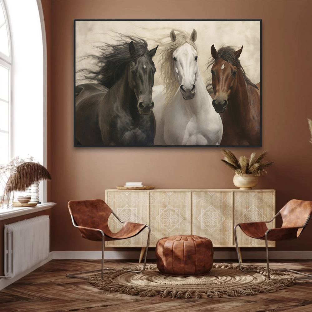 Quadro Decorativo Horses Brothers