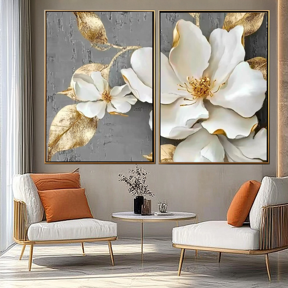Quadro Duo Flores da Realeza