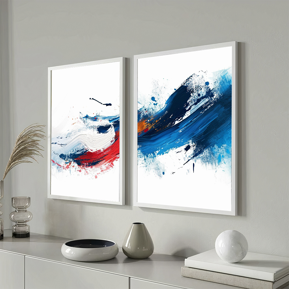 Quadro Duo Horizonte Azul