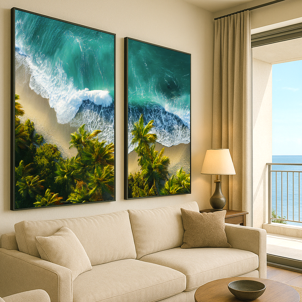 Quadro Duo Tropical Beach