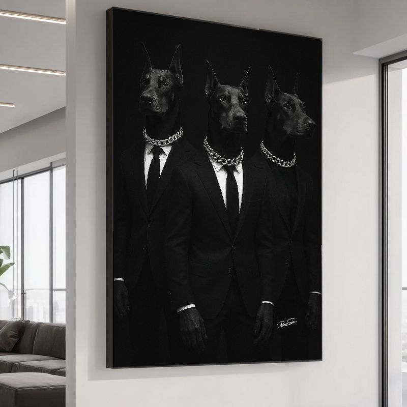 Quadro Gangester Dogs