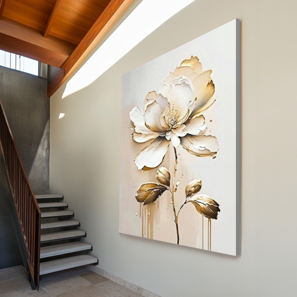 Quadro Gold Flowers II