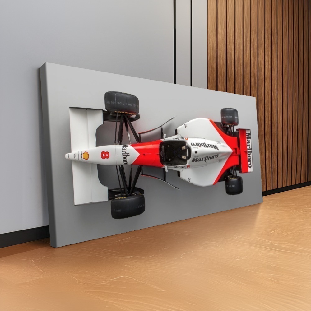 Quadro Mclaren Formula 1 Fundo Cinza