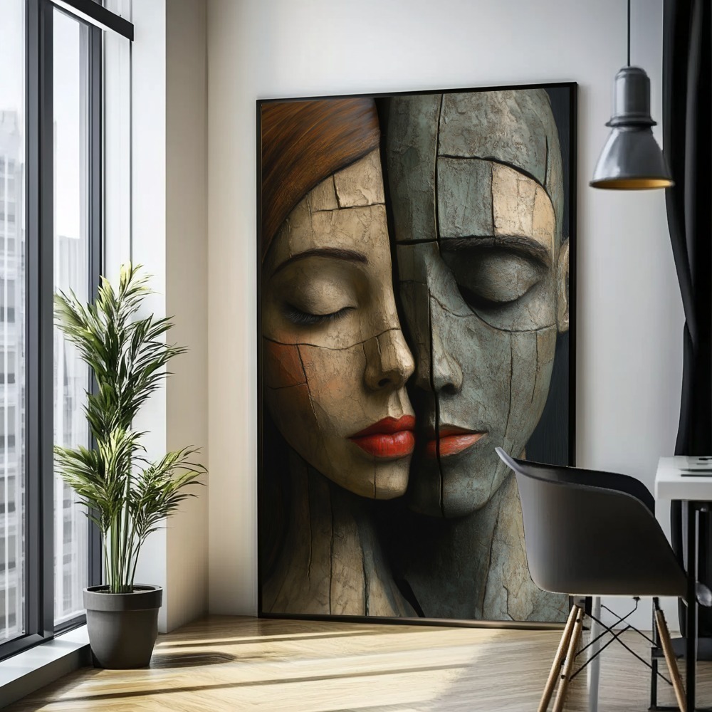Quadro Modelo Escultura Casal