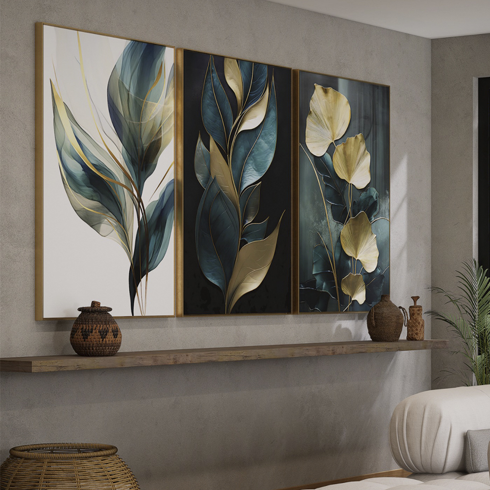 Quadro Trio Floral Encantador